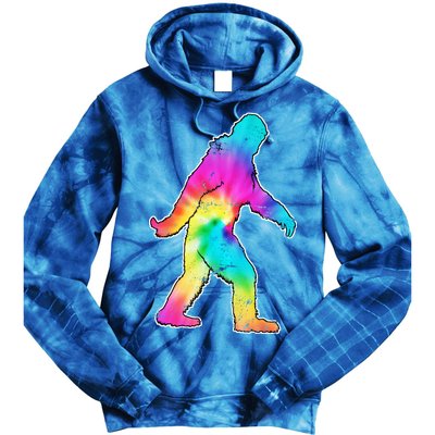 Trippy Sasquatch Tie Dye Colorful Bigfoot Tie Dye Hoodie