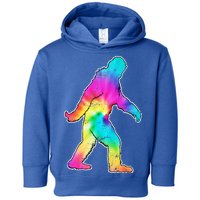 Trippy Sasquatch Tie Dye Colorful Bigfoot Toddler Hoodie