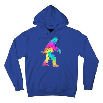 Trippy Sasquatch Tie Dye Colorful Bigfoot Tall Hoodie