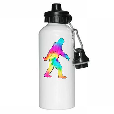 Trippy Sasquatch Tie Dye Colorful Bigfoot Aluminum Water Bottle