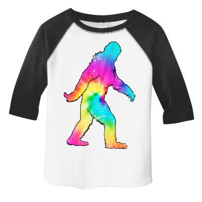 Trippy Sasquatch Tie Dye Colorful Bigfoot Toddler Fine Jersey T-Shirt