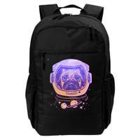 Trippy Space Colors Astronaut Pug Dog Backpack