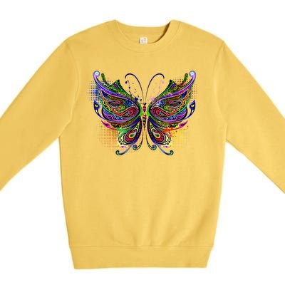 Trippy Variegated Butterfly Premium Crewneck Sweatshirt