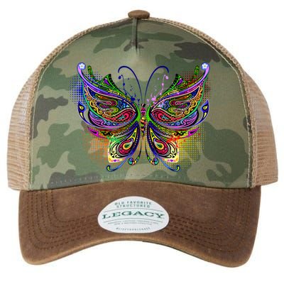 Trippy Variegated Butterfly Legacy Tie Dye Trucker Hat