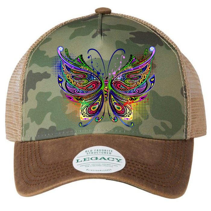 Trippy Variegated Butterfly Legacy Tie Dye Trucker Hat
