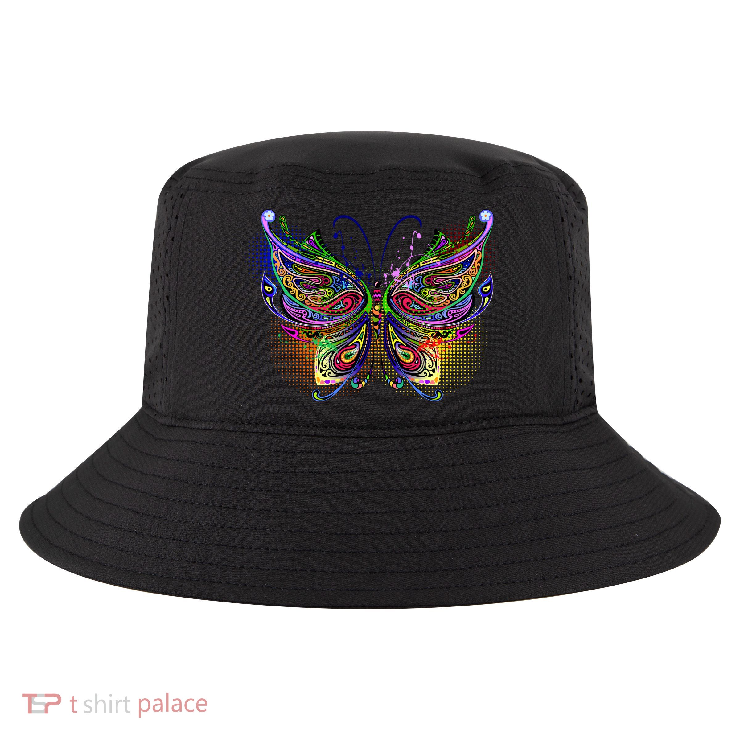 Trippy Variegated Butterfly Cool Comfort Performance Bucket Hat
