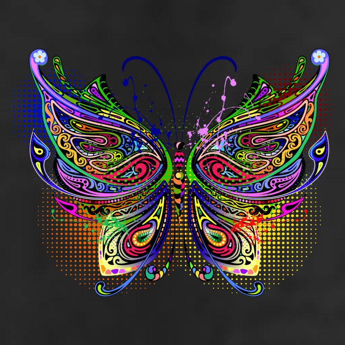 Trippy Variegated Butterfly Cool Comfort Performance Bucket Hat