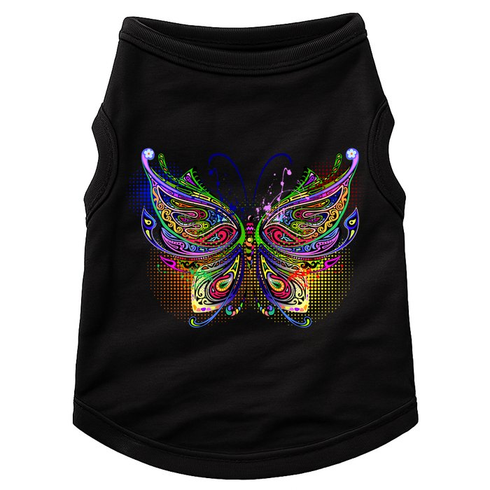 Trippy Variegated Butterfly Doggie Tank