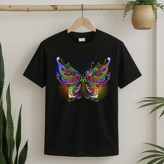 Trippy Variegated Butterfly T-Shirt