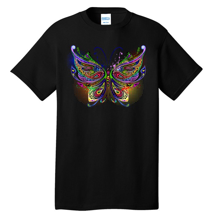 Trippy Variegated Butterfly Tall T-Shirt