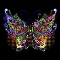 Trippy Variegated Butterfly Backpack