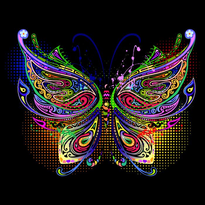Trippy Variegated Butterfly Backpack