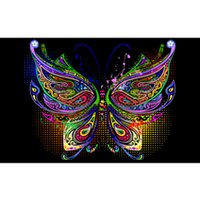 Trippy Variegated Butterfly Bumper Sticker