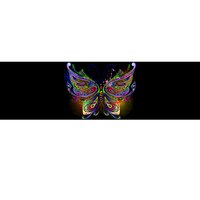 Trippy Variegated Butterfly Bumper Sticker