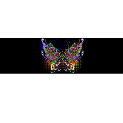 Trippy Variegated Butterfly Bumper Sticker