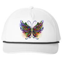 Trippy Variegated Butterfly Snapback Five-Panel Rope Hat