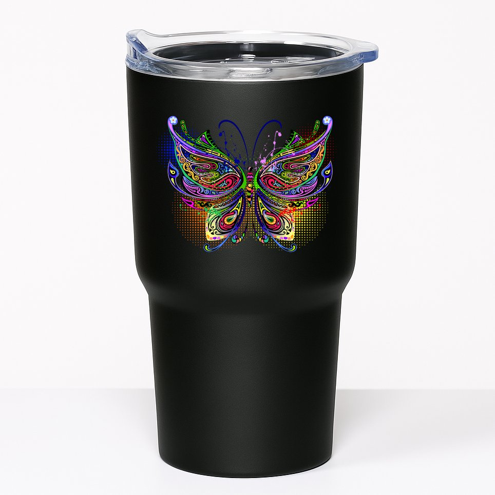 Trippy Variegated Butterfly Tumbler