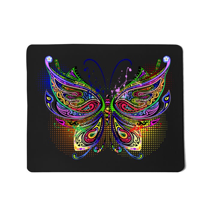 Trippy Variegated Butterfly Mousepad