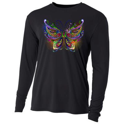 Trippy Variegated Butterfly Cooling Performance Long Sleeve Crew