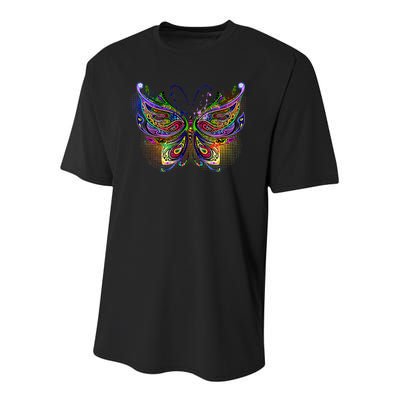 Trippy Variegated Butterfly Youth Performance Sprint T-Shirt