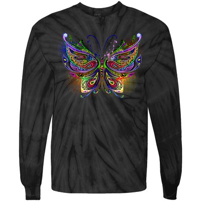 Trippy Variegated Butterfly Tie-Dye Long Sleeve Shirt