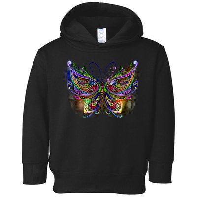 Trippy Variegated Butterfly Toddler Hoodie