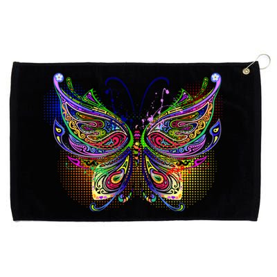 Trippy Variegated Butterfly Grommeted Golf Towel