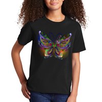 Trippy Variegated Butterfly Kids T-Shirt
