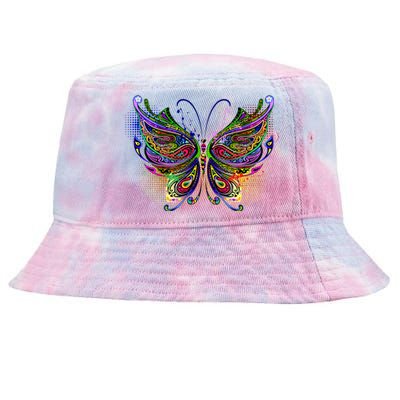 Trippy Variegated Butterfly Tie-Dyed Bucket Hat