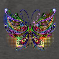 Trippy Variegated Butterfly Vector Backpack