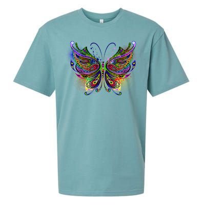 Trippy Variegated Butterfly Sueded Cloud Jersey T-Shirt