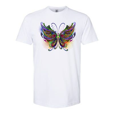 Trippy Variegated Butterfly Softstyle® CVC T-Shirt