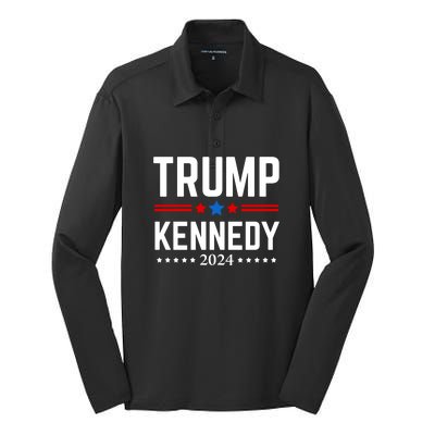 Trump Rfk Jr 2024 Trump Kennedy Silk Touch Performance Long Sleeve Polo