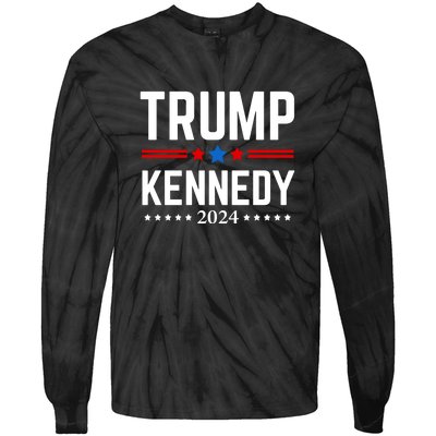 Trump Rfk Jr 2024 Trump Kennedy Tie-Dye Long Sleeve Shirt