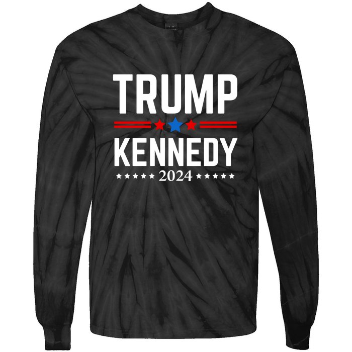 Trump Rfk Jr 2024 Trump Kennedy Tie-Dye Long Sleeve Shirt