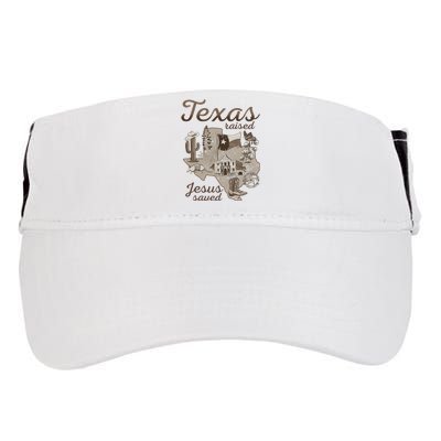 Texas Raised Jesus Saved Adult Drive Performance Visor