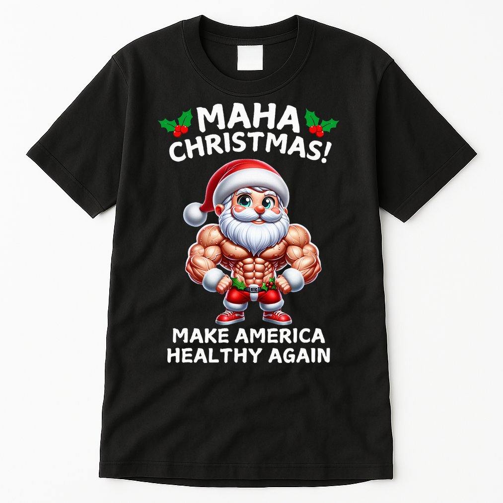 Trump Rfk Jr Christmas Santa Maha Christmas Holiday Fitness Tall T-Shirt