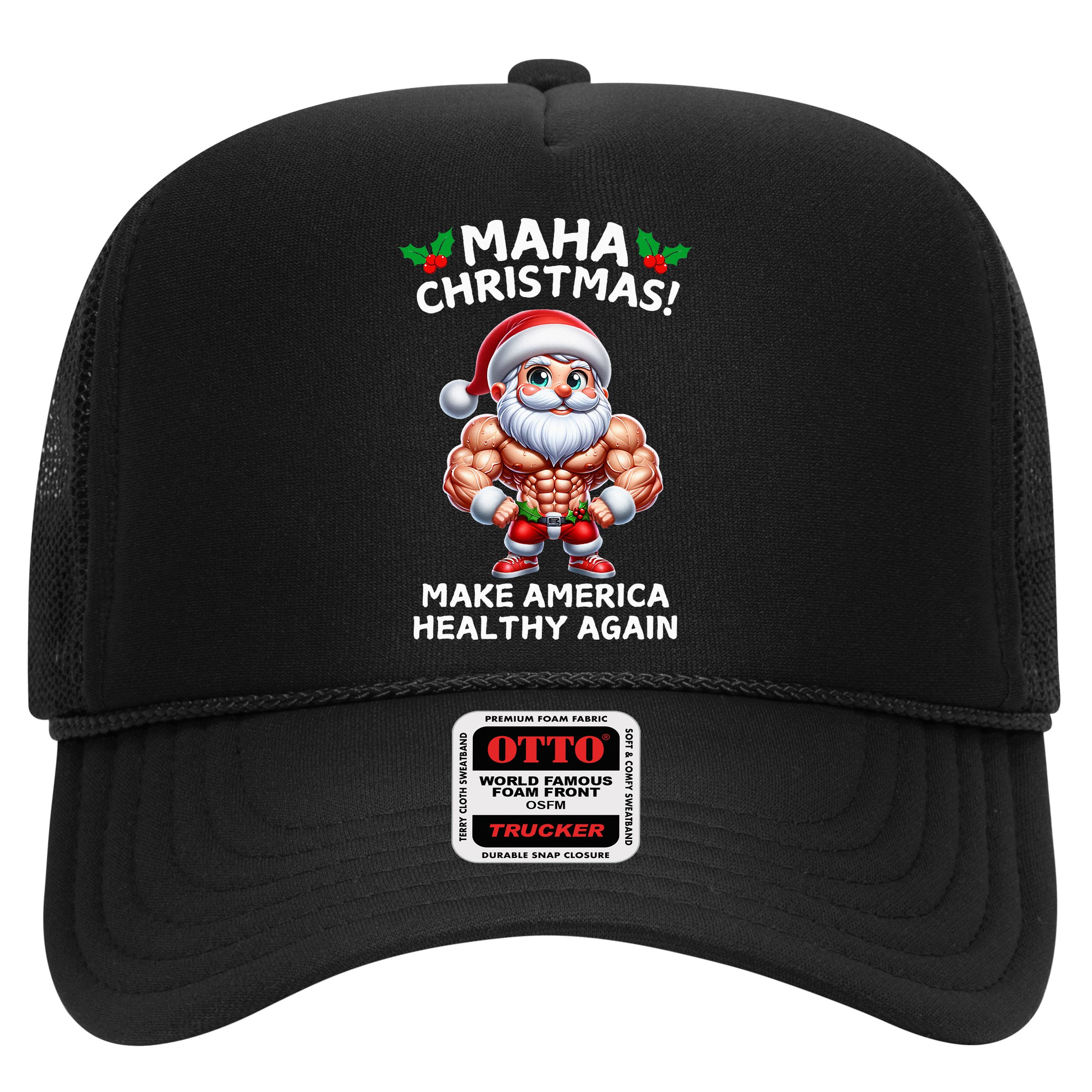 Trump Rfk Jr Christmas Santa Maha Christmas Holiday Fitness Hat