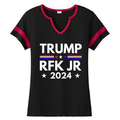 Trump Rfk Jr 2024 Trump Kennedy 2024 Ladies Halftime Notch Neck Tee