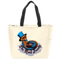 The Real Jaunty Logo Zip Tote Bag