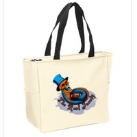 The Real Jaunty Logo Zip Tote Bag