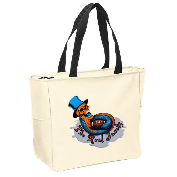 The Real Jaunty Logo Zip Tote Bag