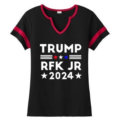 Trump RFK JR 2024 Ladies Halftime Notch Neck Tee