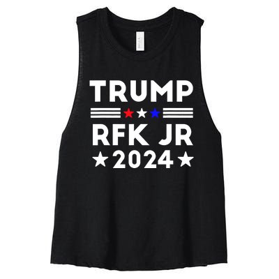 Trump RFK JR 2024 Women's Racerback Cropped Tank