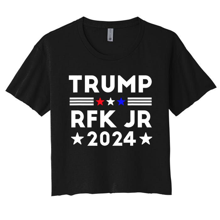 Trump RFK JR 2024 Women's Crop Top Tee