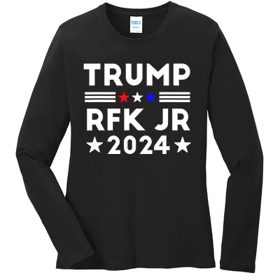 Trump RFK JR 2024 Ladies Long Sleeve Shirt