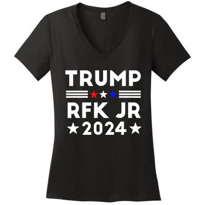 Trump RFK JR 2024 Women's V-Neck T-Shirt