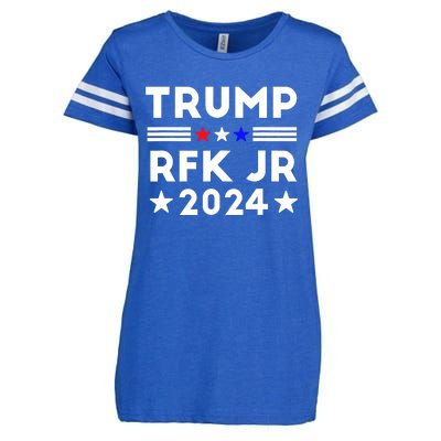 Trump RFK JR 2024 Enza Ladies Jersey Football T-Shirt