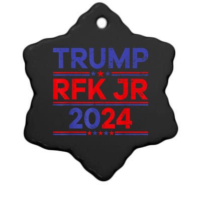 Trump Rfk Jr 2024 Trump Kennedy 2024 Ceramic Star Ornament