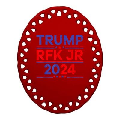 Trump Rfk Jr 2024 Trump Kennedy 2024 Ceramic Oval Ornament